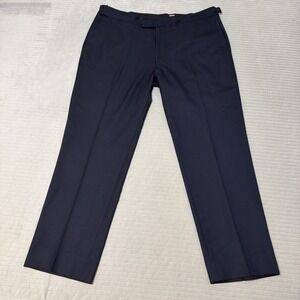Turnbull & Asser 100% Plain Wool Trousers  UK 42 L30 side buckles
